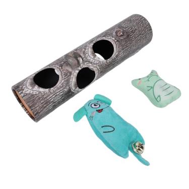 Imagem de GLOGLOW Brinquedo para Brincar de Gato Com Buraco de árvore de Pelúcia, Brinquedo de Gato Com Buraco de árvore, Interativo para Exercícios Divertidos, Seguro para Todas As Raças e Idades, de de