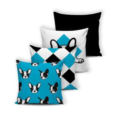 Imagem de Kit 4 Almofadas Cheias Modern Print (Silicone) 42 x 42 - 028 - RT MAGA