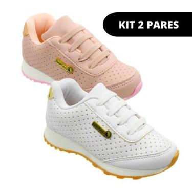 Imagem de Tenis Menina Infantil - KIT 2 PARES Tam 20 ao 34 - Sapatinhos.Club, 27