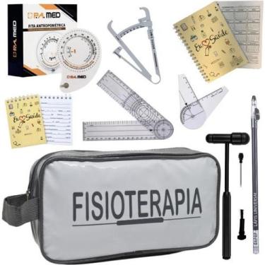 Imagem de Kit de fisioterapia itens martelo buck fita imc goniometro grande e pe