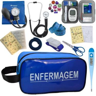 Imagem de Kit Enfermagem Completo Top + Medidor Glicose  - PREMIUM, P.A. MED, IN
