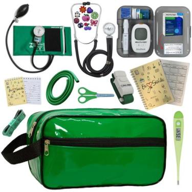 Imagem de Kit Enfermagem Completo Top + Medidor Glicose  - PREMIUM, P.A. MED, IN