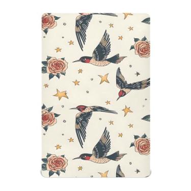 Imagem de Wassud Jogo de lençol com elástico para berço de berço respirável para meninos e meninas, neutro, 68 x 99 cm