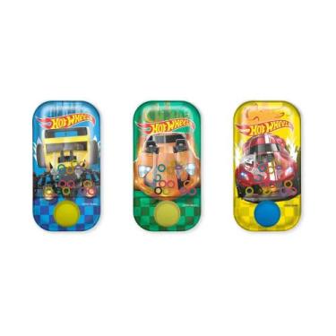 Imagem de Brinquedo Jogos De Argolas Com Bala Sabor Morango Hot Wheels Sortido F
