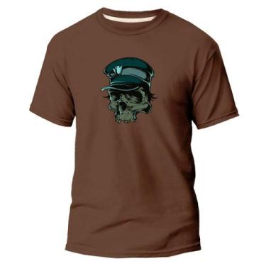 Imagem de Camiseta Algodão Premium Estampa Digital Caveira de Mar - Pavesi, Marr