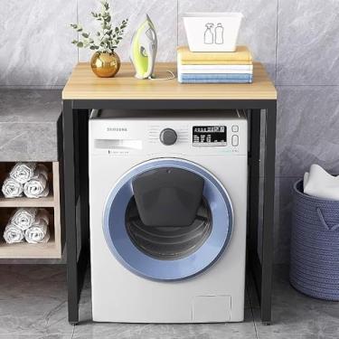 Imagem de Armário De Máquina De Lavar Tambor, Prateleira De Lavanderia, Unidade De Prateleira De Máquina De Lavar Roupa Prateleira De Armazenamento Para Banheiro Cozinha Varanda Lavanderia, B, Size