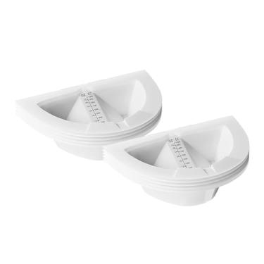 Imagem de Kokiya Conjunto de 10 recipientes graduados para de amostras de líquidos residuais, compatíveis com vasos sanitários e cadeiras de banho.