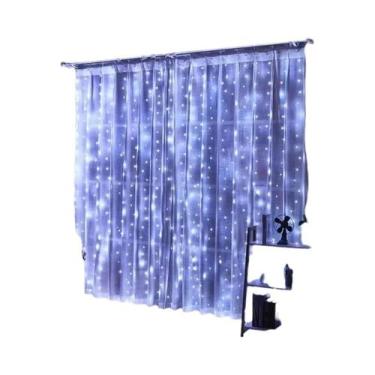 Imagem de Luzes De Cortina De Natal LED 600/400/300/200, Alimentadas Por Bateria