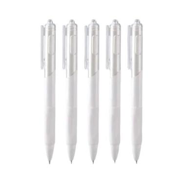 Imagem de Caneta Gel Preta 0.5mm Pacote Com 5 Canetas Esferográficas De Secagem 