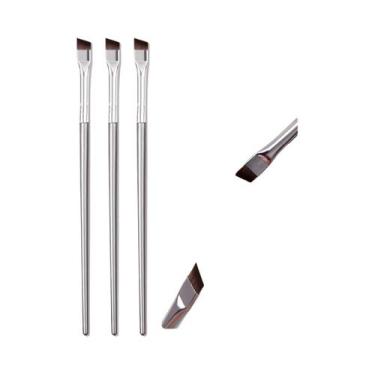 Imagem de Pincel De Delineador Líquido Ultra Fino Gold Sickle 3PC Com Ponta Em F