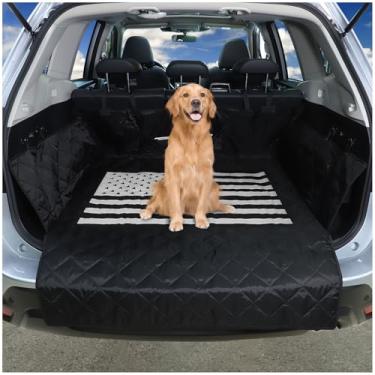 Imagem de Fgtagtal Forro de carga para cães compatível com Subaru Forester 2019-2024, forro de carga para porta-malas para cães de estimação, impermeável, antisujidade, tapete de assento para cães, com protetor