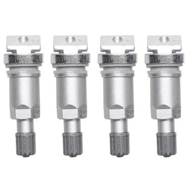 Imagem de Kit de válvula ar do sensor monitoramento pressão pneu sem tubo para Volvo Jaguar Liga alumínio 100 4-Pack