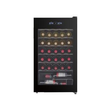 Imagem de Adega Midea 34 Garrafas MDRW150FGGGL3 Porta de Vidro Painel Touch Bivolt Preta