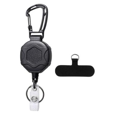 Imagem de Vaveren Chaveiro retrátil com cordão para celular, porta-crachá multifuncional para viagens, Style a