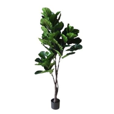 Imagem de SLGGPJBU Plantas Falsas Planta Artificial Grande Girassol Simulado Planta Verde Falso Planta em Vaso Sala de Estar do Chão ao Teto Plantas Artificiais Interior Externo, A-150 cm