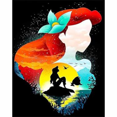 Imagem de JYLMOOD Kits de pintura de diamante de desenho animado para adultos, kits de arte de diamante 5D para iniciantes, faça você mesmo, broca completa, strass com ferramentas, acessórios para decoração de