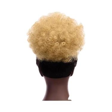 Imagem de Penteado Afro Puff Sintético Grande E Cacheado Com Clips Para Mulheres