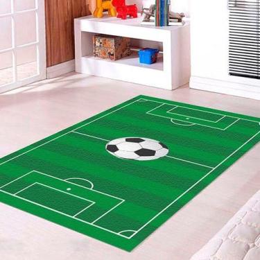 Imagem de Tapete Infantil Campo Futebol 60x120 Antiderrapante - Style Brazil, Co