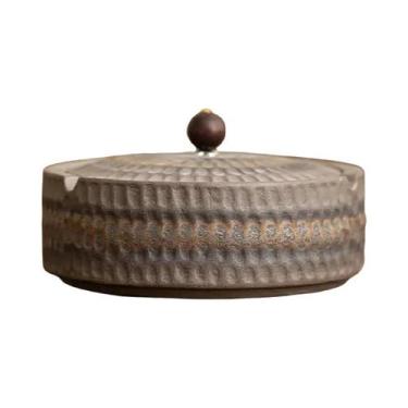 Imagem de Cinzeiro De Cerâmica Estilo Chinês Com Tampa, Decoração Moderna Para S