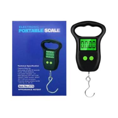 Imagem de Balança Digital De Gancho 50KG Portátil Eletrônica Para Bagagem E Pesc