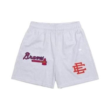 Imagem de Shorts Casuais De Basquete Masculinos Em Malha Floral Para O Verão, Es