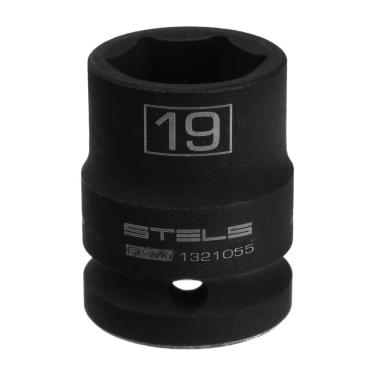 Imagem de Soquete Impacto 1/2'' 19mm Crmo Stels 1321055 Aço Resistente