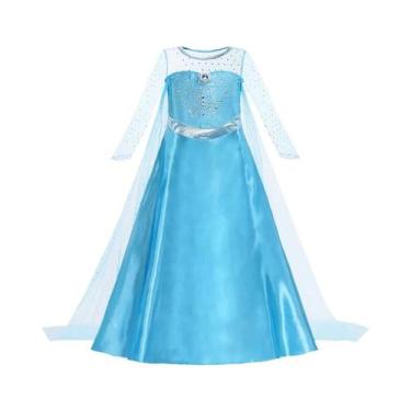 Imagem de Fantasia De Princesa Elsa Anna Para Meninas, Vestido Da Rainha Da Neve
