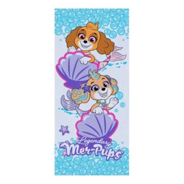 Imagem de Toalha Banho Praia Infantil Algodão Patrulha Cachorro 140x70 - Sem mar