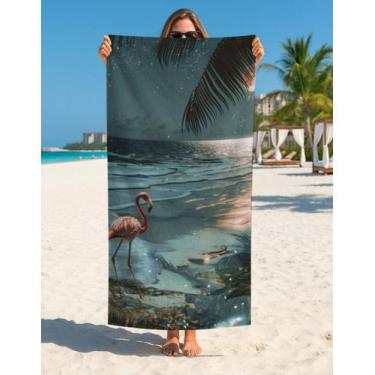 Imagem de Toalha Praia Banho Verão Surf Sol E Mar 70x140 Cm Estampada - Use Thuc