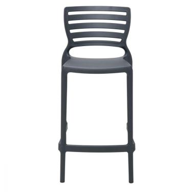 Imagem de Banqueta Sofia Grafite Em Polipropileno E Fibra Tramontina 