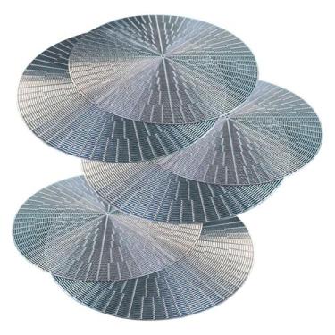 Imagem de Jogo Americano 6 Peças Mesa Posta Mesa Redondo Linha Luxo - Show House