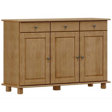 Imagem de Aparador Buffet Para Sala de Jantar 3 Portas 3 Gavetas Rústico Lazuli F06 Freijó - Lyam Decor