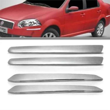 Imagem de Aplique Cromado Friso Para-Choque Fiat Siena G4 2008 à 2016