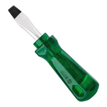 Imagem de Chave de Fenda com Cabo Pvc Translúcido Verde 1-8 X 4 St61332 Sata Chave de Fenda com Cabo Pvc T