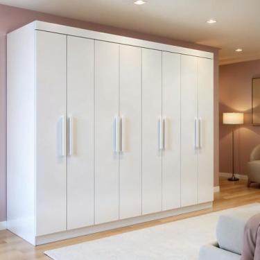 Imagem de Guarda-roupa Casal 8 Portas 4 Gavetas Andara Soft - Móveis Lopas