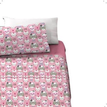 Imagem de Jogo De Cama Solteiro Mix Studio Estampados Infantil c/ Lençol de Cima