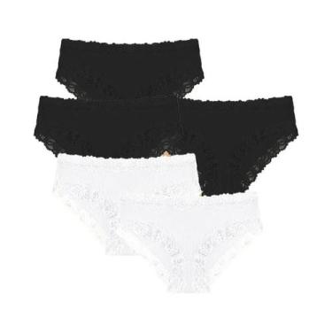 Imagem de Conjunto De Calcinhas De Algodão Com Renda Sexy Para Mulheres, Floral,