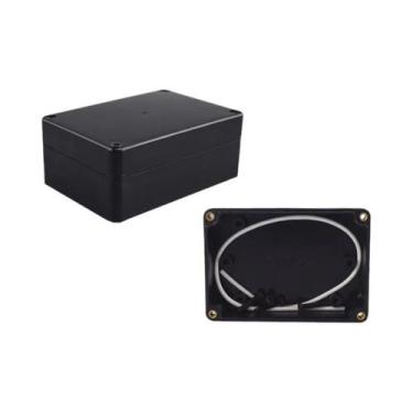 Imagem de Caixa De Junção De Plástico ABS Preta À Prova d'Água, Caixa Eletrônica