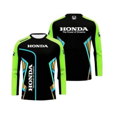 Imagem de Camiseta Masculina De Manga Comprida De Secagem Rápida Honda, Casual, 