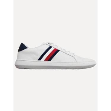 Imagem de Tênis Tommy Hilfiger Masculino Couro Daniel 6A2 Off-White-Masculino