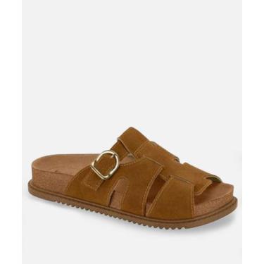 Imagem de Rasteirinha Feminina  Fivelas Beira Rio Marrom-16085, Marrom, 37