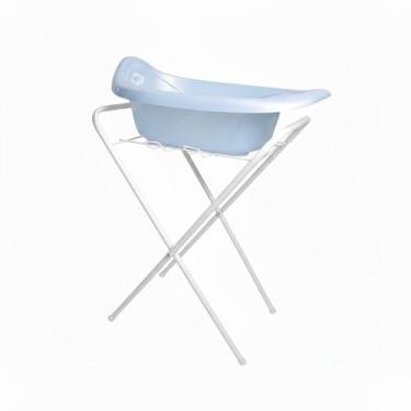 Imagem de BANHEIRA DE BEBE SUPORTE PARA BANHEIRA UNIVERSAL Cor Branco/Azul - Pla
