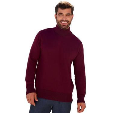 Imagem de Blusa de Frio Masculino Sueter de Tricô Gola Alta Estilosa - Baronesa 