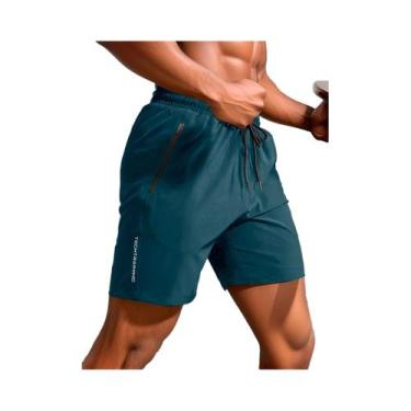 Imagem de Shorts Esportivos Masculinos De Secagem Rápida E Respiráveis Com Cordã