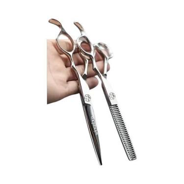 Imagem de Tesoura De Cabeleireiro Profissional De 6,5 Polegadas Para Desbaste E 