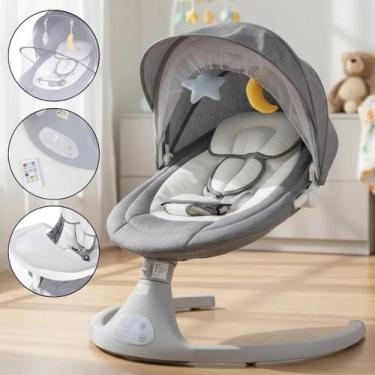 Imagem de Cadeira De Balanço E Descanso Bebe Portatil Musical Bouncer Infantil M