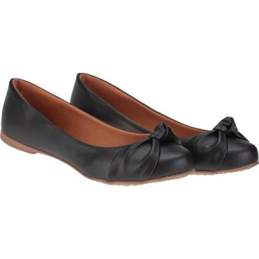 Imagem de Sapatilha Feminina Bico Redondo Leve Macia Saltinho Baixo - Beto Calça