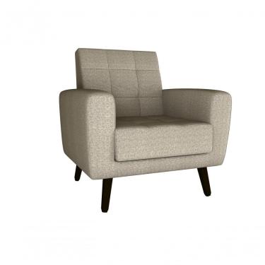 Imagem de Poltrona Livia Para Sala E Recepção Suede Marrom Matrix