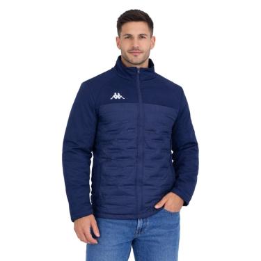 Imagem de Jaqueta Padding Skuba Kappa Gola Alta Masculina Bolso Com Zíper