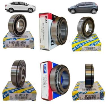 Imagem de Kit 6 rolamentos câmbio fiat grand siena punto 1.4 08 a 2021 - SNR KOY